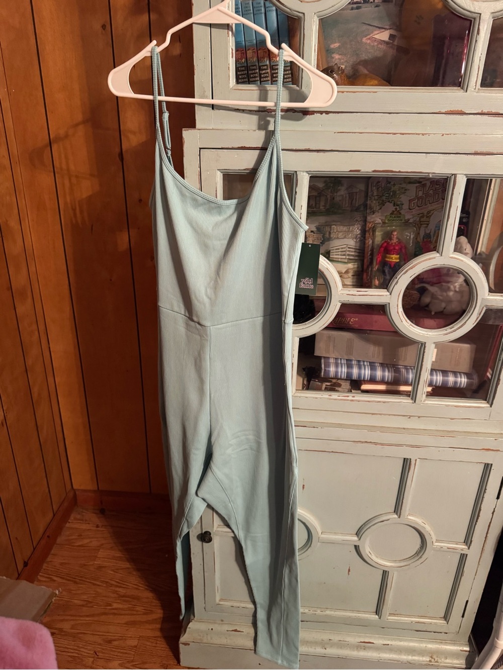 wild fable Light Blue Spaghetti-Strap Jumpsuit B4
